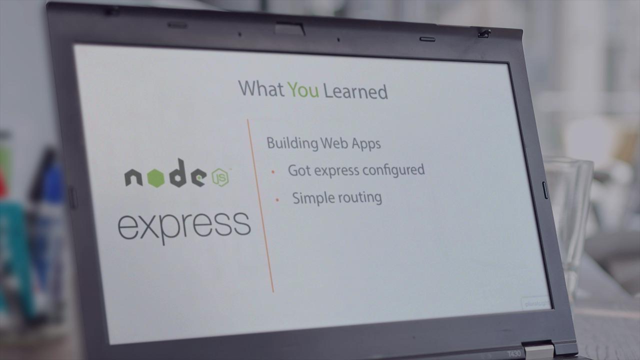 [Pluralsight] Building Web Applications with Node.js and Express 4.0
