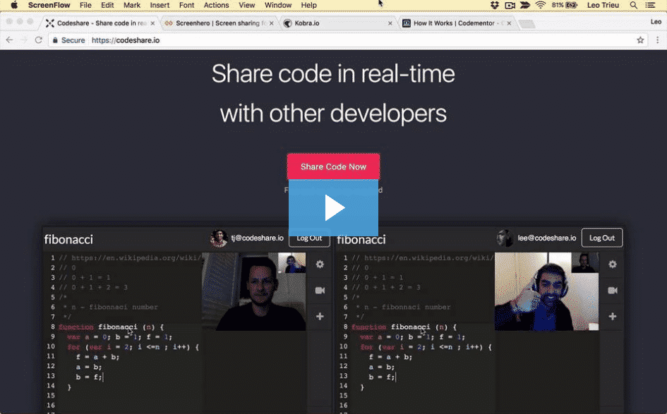 [Code4StartUp] Build Collaborative editor and Real-time video call with NodeJS